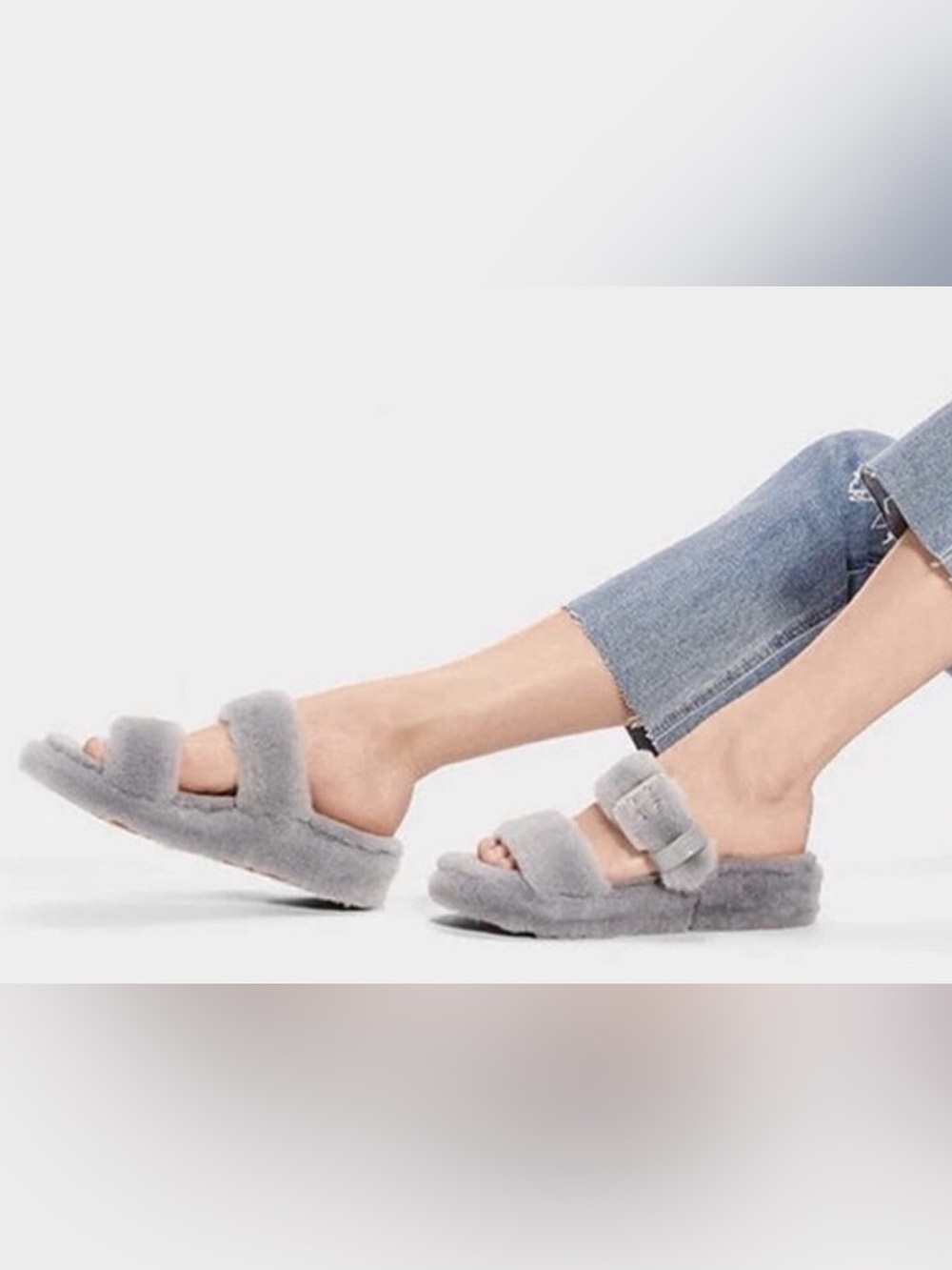 UGG Australia Fuzz Yeah Double Strap Slides